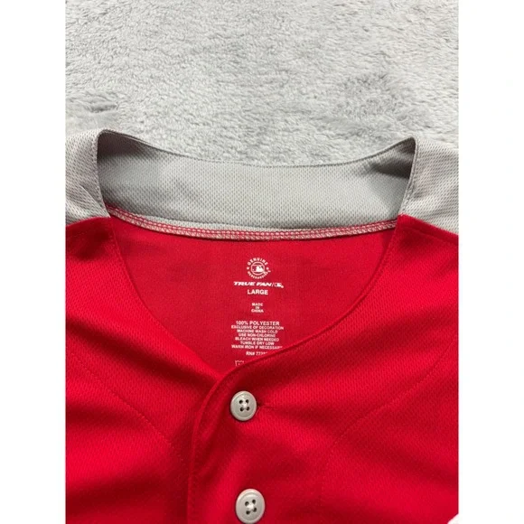 Philadelphia Phillies MLB Baseball Blank Jersey Red Mens Large New With Tags - Picture 5 of 6